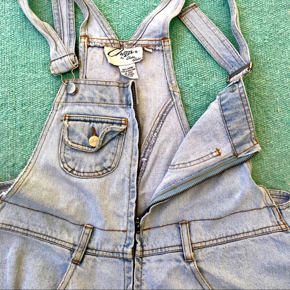 VINTAGE ZIP UP OVERALLS